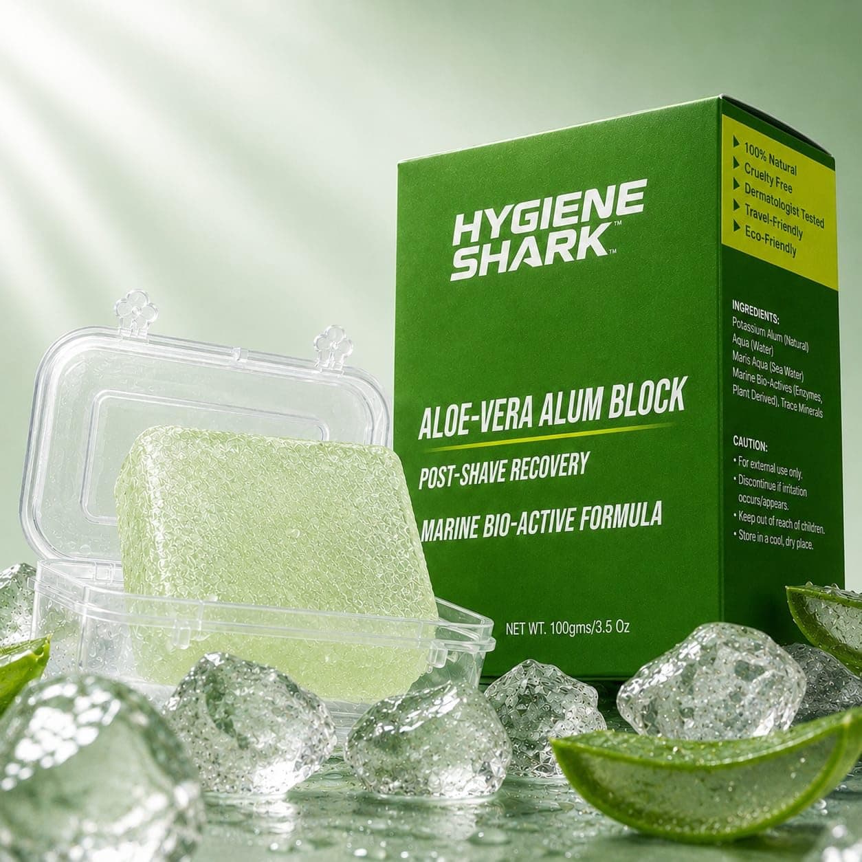 Alum Block with Aloe Vera for Shaving, Face and Underarm Care – 3.5 oz